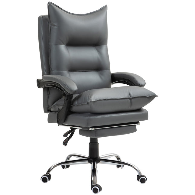 Ergonomic office chair, foldable & height adjustable, dark grey