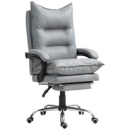 Ergonomic office chair with footrest, reclining and padded