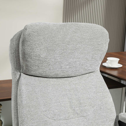 Ergonomic Rocker Office chair, height adjustable, light grey
