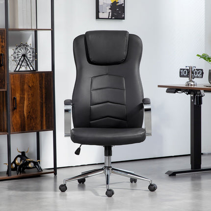 Office Chair, Swivel & Tilt, Adjustable, Black, 120 kg Capacity
