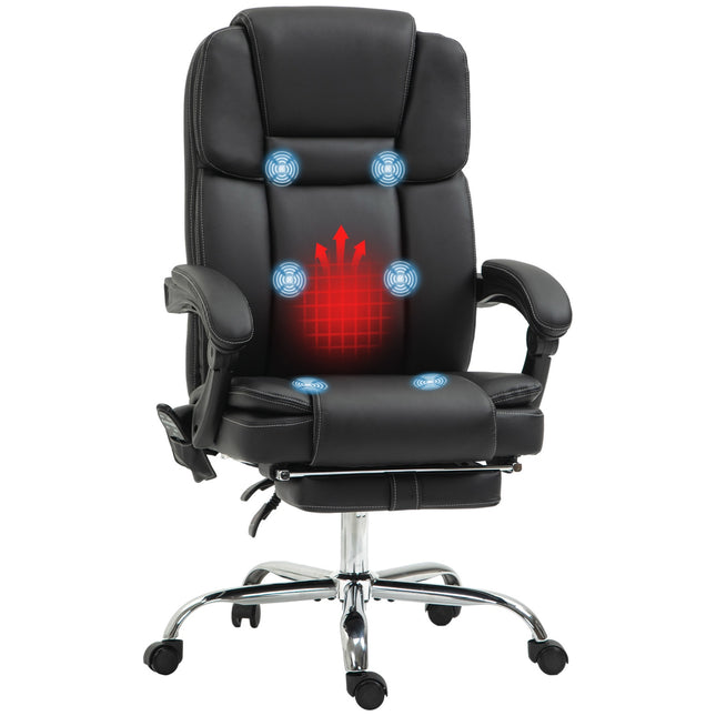 Ergonomic office chair with vibration massage & heating