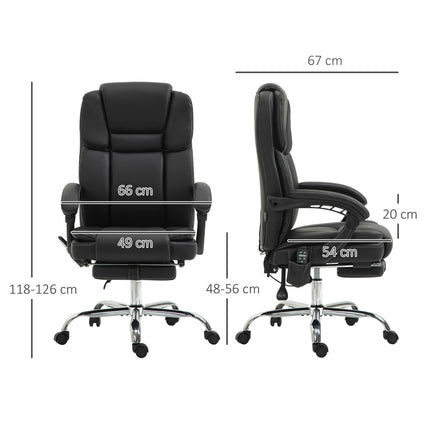 Ergonomic office chair with vibration massage & heating