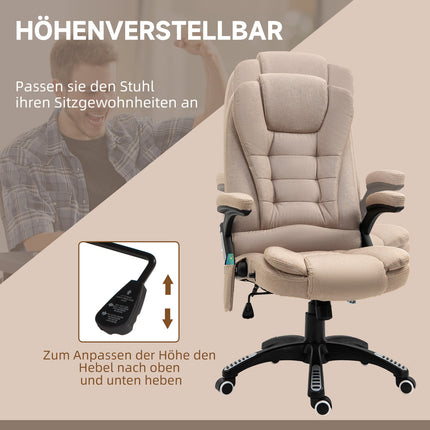 Ergonomic office chair with massage, heat and rest
