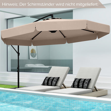 Offset Patio Umbrella 305 cm with Cover and Crank