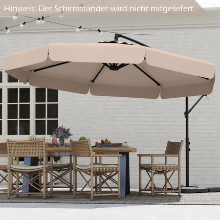 Offset Patio Umbrella 305 cm with Cover and Crank