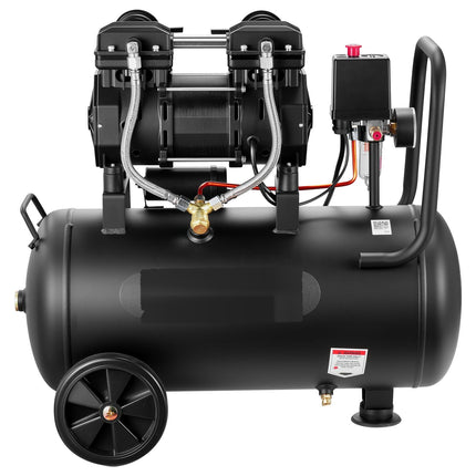 Oil-Free Air Compressor 30L, 1.5 kW, 8 Bar, Wheeled