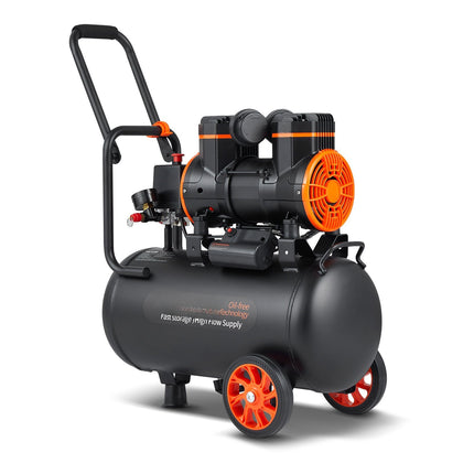 Oil-Free Air Compressor, 6.3 Gallon, 1450W, 70 dB