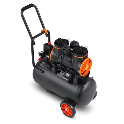 Oil-Free Air Compressor, 6.3 Gallon, 1450W, 70 dB