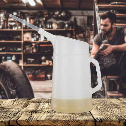 Oil jug with filler neck