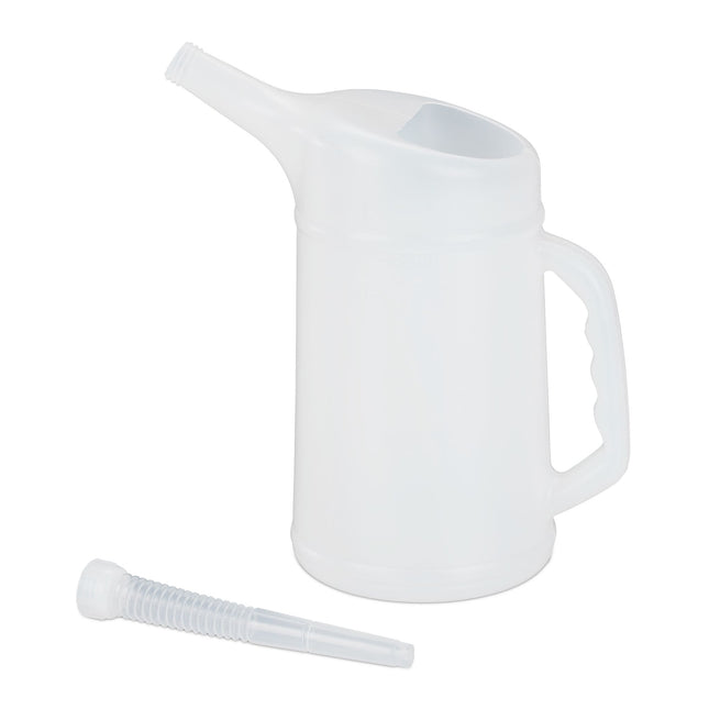 Oil jug with filler neck