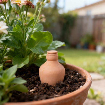Ollas Irrigation Set, 500ml Clay Pots, 3-Pack