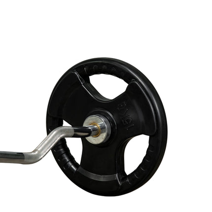 Olympic Tri-Grip weight plates set, 2x15 kg, rubberized