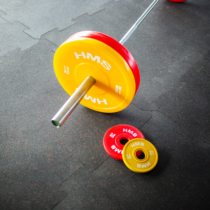 Olympic Weight Plates, 2 x 5.0 KG, White PE