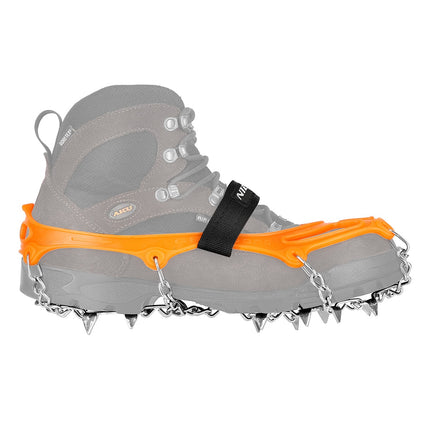 Orange Crampons Size L – Anti-Slip Ice Grips