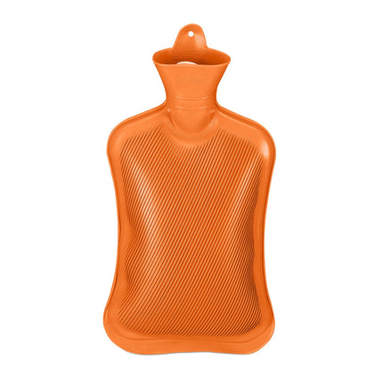 Orange Hot Water Bottle 2L – Leak-Proof, Pain Relief