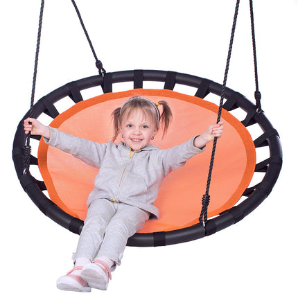 Orange Saucer Swing, Outdoor Play, 40-Inch Diameter