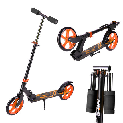 Orange Scooter, Foldable, Lightweight, Adjustable Handle