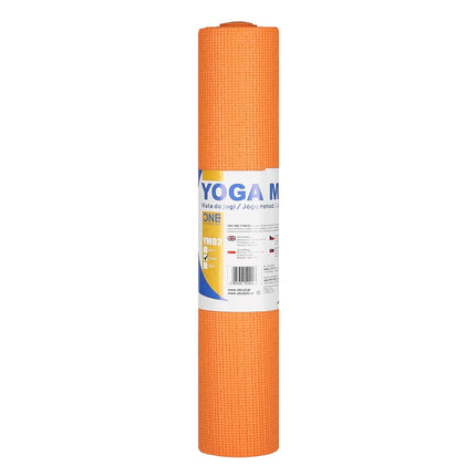 Orange Yoga Mat, Non-Slip, 6mm Thickness