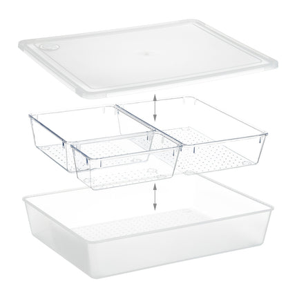 Organiser Box with 3 Removable Compartments