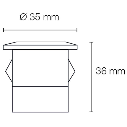 Orion recessed spot 5pcs Black