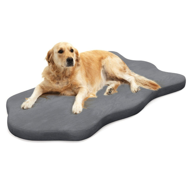 Orthopedic Dog Bed for Large Dogs with Memory Foam Support & Removable Cover Gray