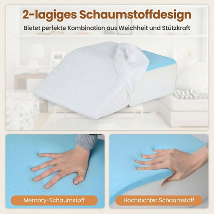 Orthopedic Foam Leg Pillow, Removable & Washable Cover