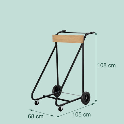 Outboard Motor Stand, Steel & Wood, 150 kg Capacity