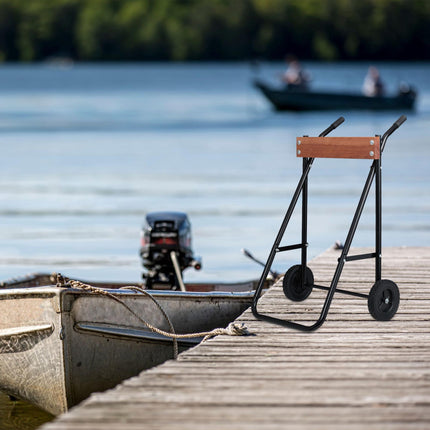 Outboard Motor Stand Steel and Wood