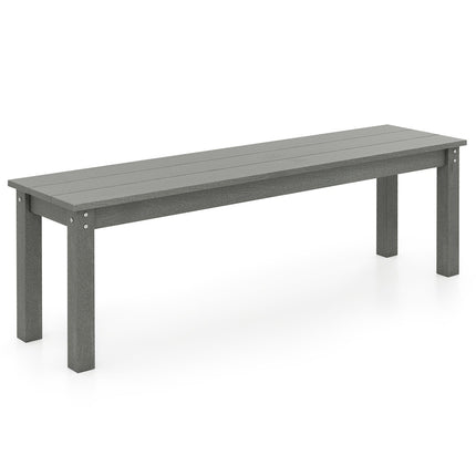 Outdoor 3-Seater Bench, Weatherproof HDPE, 140 cm