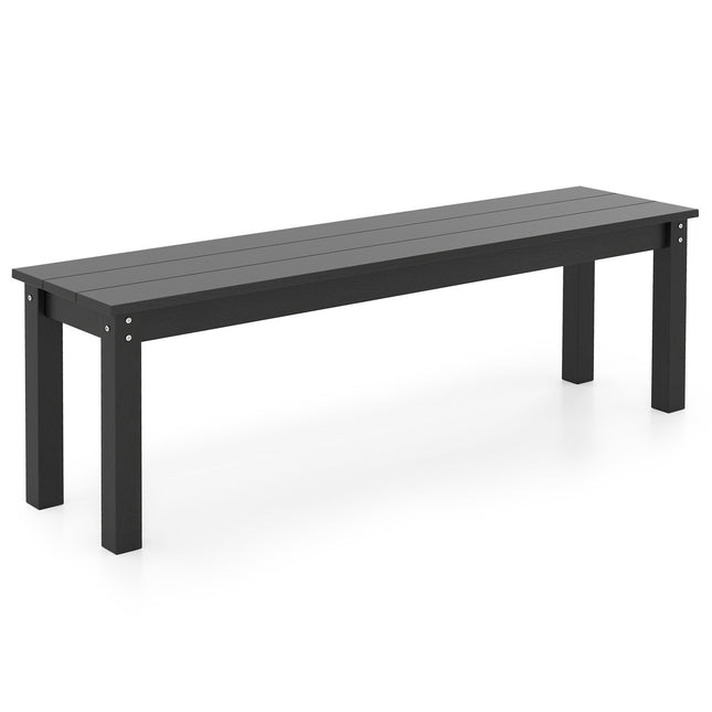 Ławka ogrodowa 3-osobowa, odporna na warunki atmosferyczne, HDPE, 140 cm