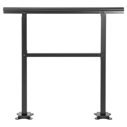 Outdoor Aluminum Stair Handrail, Adjustable 2–3 Steps