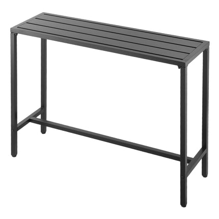 Outdoor Bar Table 120 x 37.5 cm, Waterproof Steel Top