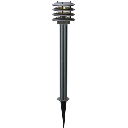 Outdoor Bollard Light, 12V 250lm, Dark Gray IP65