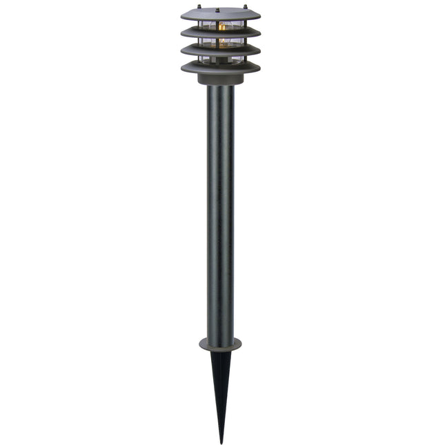 Outdoor Bollard Light, 12V 250lm, Dark Gray IP65