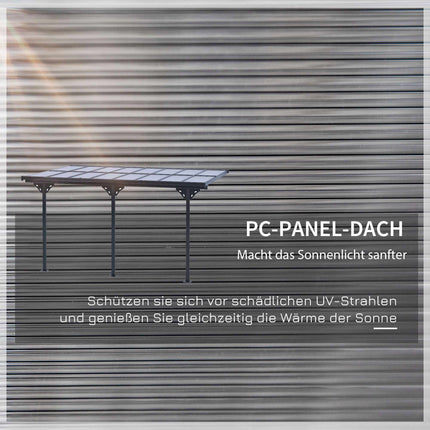 Outdoor Canopy, Aluminum Frame, 435x302 cm