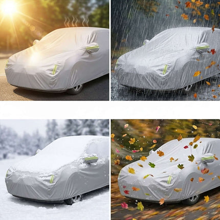 Outdoor Car Cover, Silver, 450–495 cm Sedan