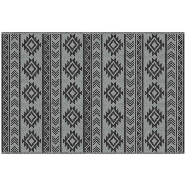 Waterproof outdoor plastic mat - Double-sided, 182x274cm