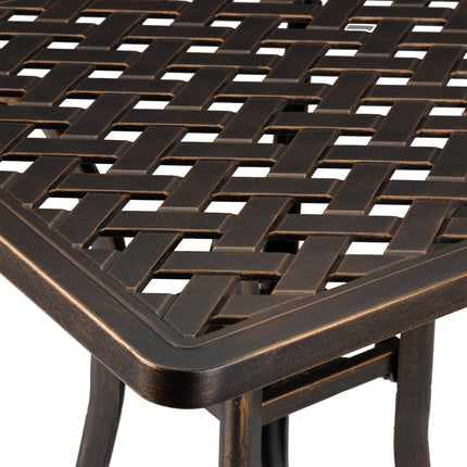 Outdoor Cast Aluminium Garden Side Table – Weatherproof