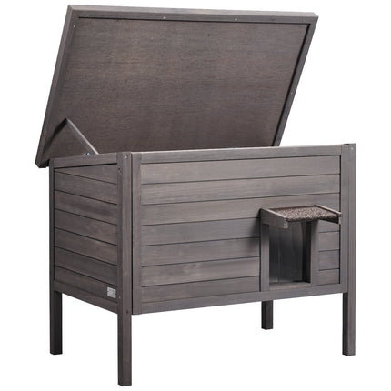 Outdoor Cat House, Weatherproof Insulated, PVC Door Flaps