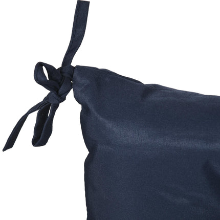 Outdoor Chair Cushions Set, 98x50 cm, Dark Blue, 8 cm Thick