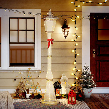 Outdoor Christmas Lantern Post, 215 cm, 155 LEDs, Waterproof