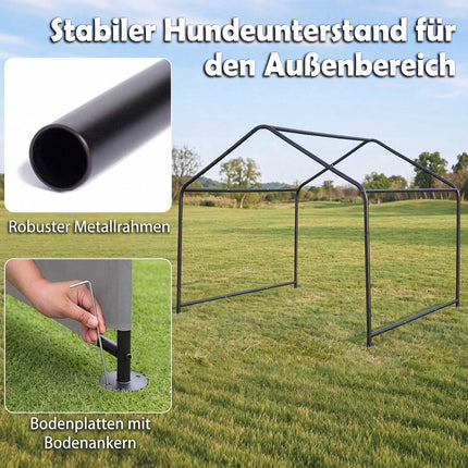 Outdoor Dog Shade Shelter, Waterproof, 51"x46.5"x42.5"