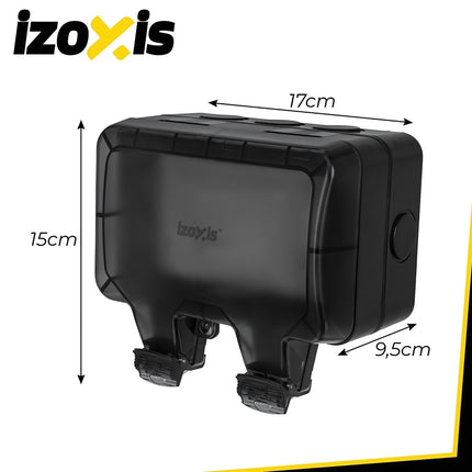 Outdoor Double Socket IP66 with Lockable Cover, 230 V, 3680 W, 16 A