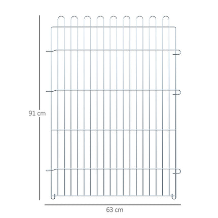 Outdoor puppy playpen, 8-panel, Safe & Stable, 63x91 cm