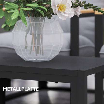 Outdoor Furniture Set for 4, Weatherproof, Light Grey