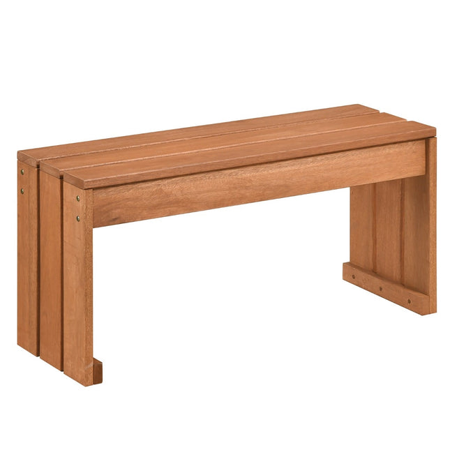 Ławka ogrodowa z twardego drewna, 90 cm, kompaktowa i uniwersalna konstrukcja