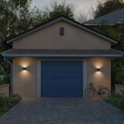 Outdoor LED Wall Light, Dual Beam, Antracit, 800lm