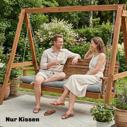 Outdoor Lounger Cushion, Removable, 198x65x13 cm, Light Grey