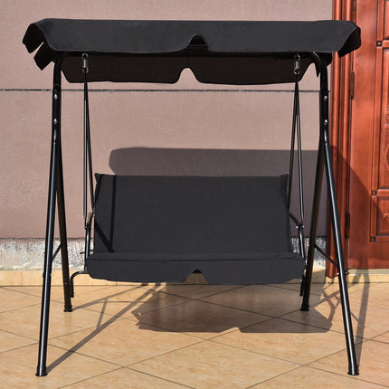 Outdoor Loveseat Swing Glider With Canopy, Cushions