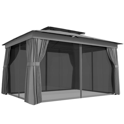 Outdoor Pavilion with UPF30+ Roof and Curtains